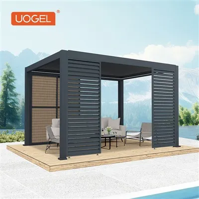 Pergola su reguliuojamu stogu